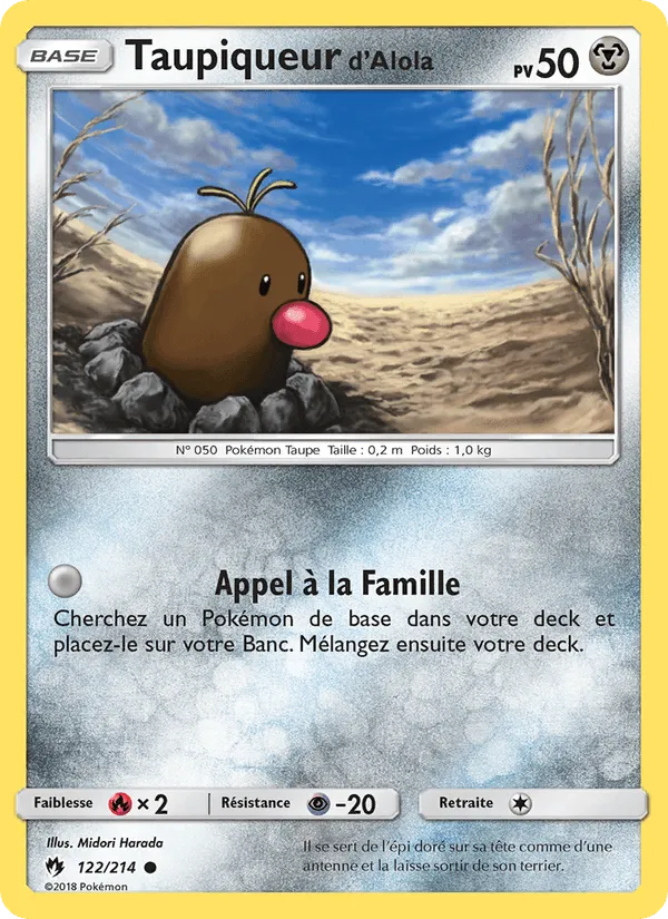 Taupiqueur d’Alola · Tonnerre Perdu 122/214