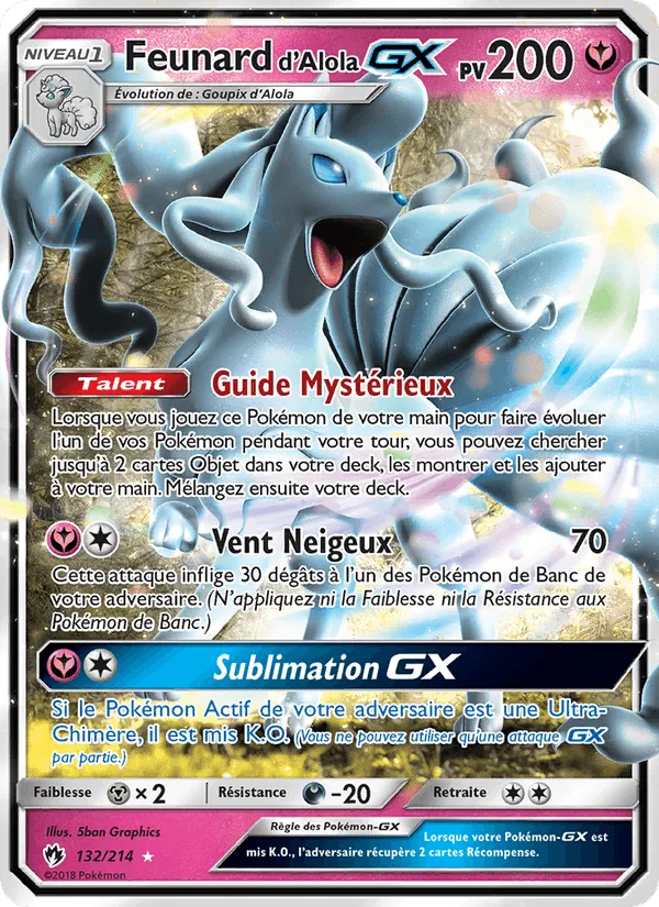 Feunard d’Alola GX · Tonnerre Perdu 132/214