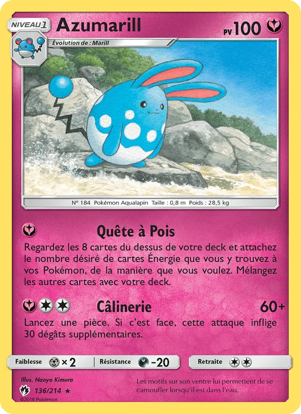 Azumarill · Tonnerre Perdu 136/214