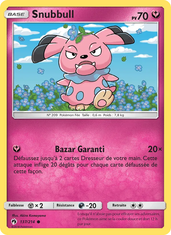 Snubbull · Tonnerre Perdu 137/214