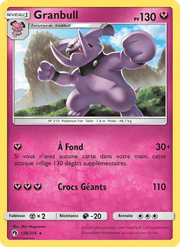 Granbull · Tonnerre Perdu 138/214