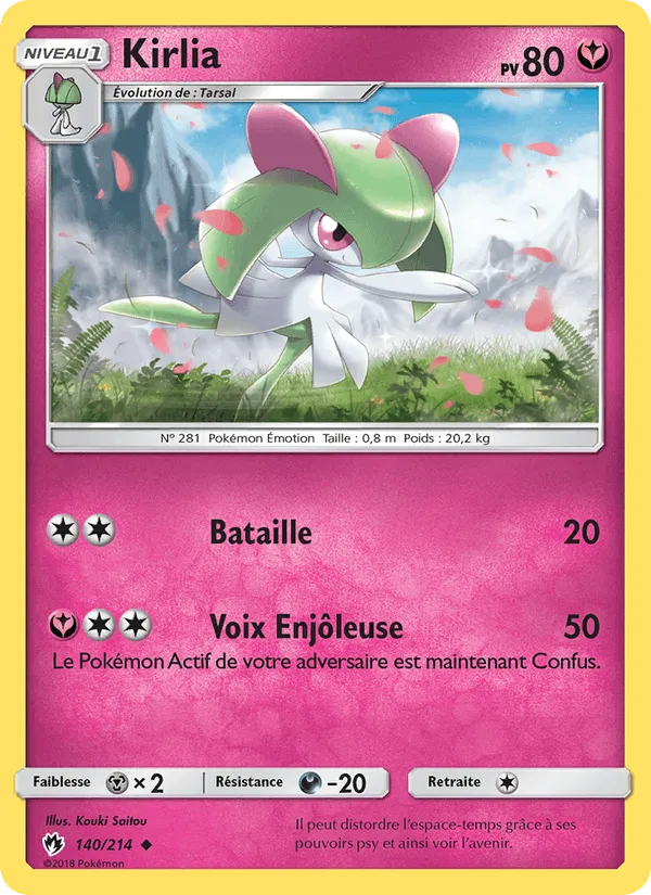 Kirlia · Tonnerre Perdu 140/214