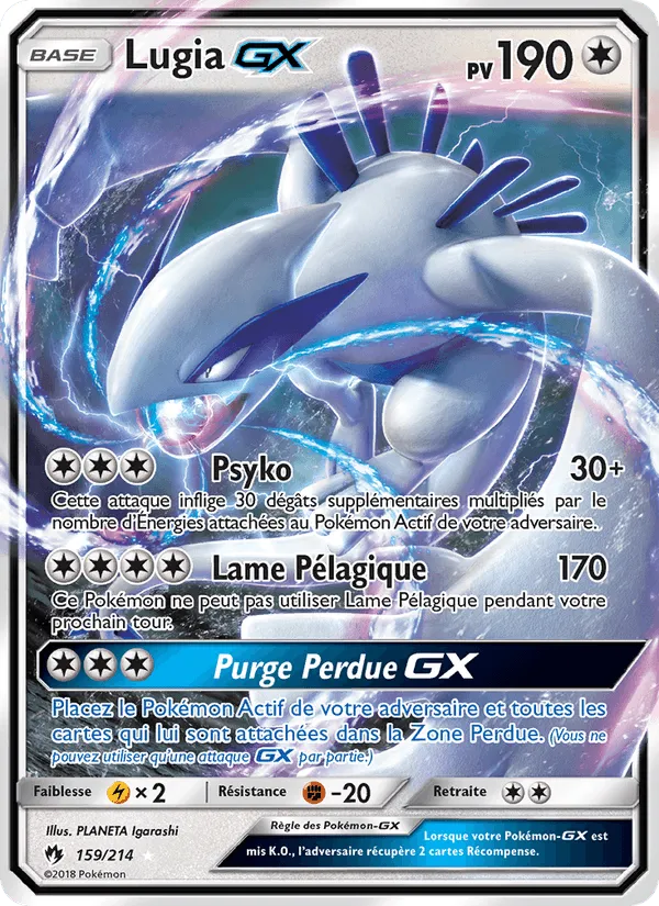 Lugia GX · Tonnerre Perdu 159/214