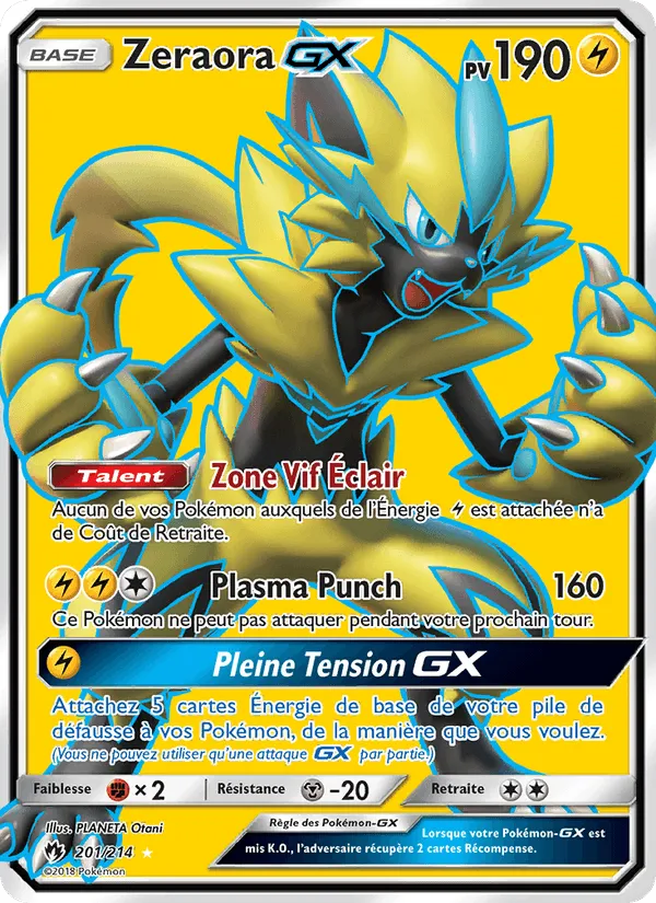 Zeraora GX · Tonnerre Perdu 201/214