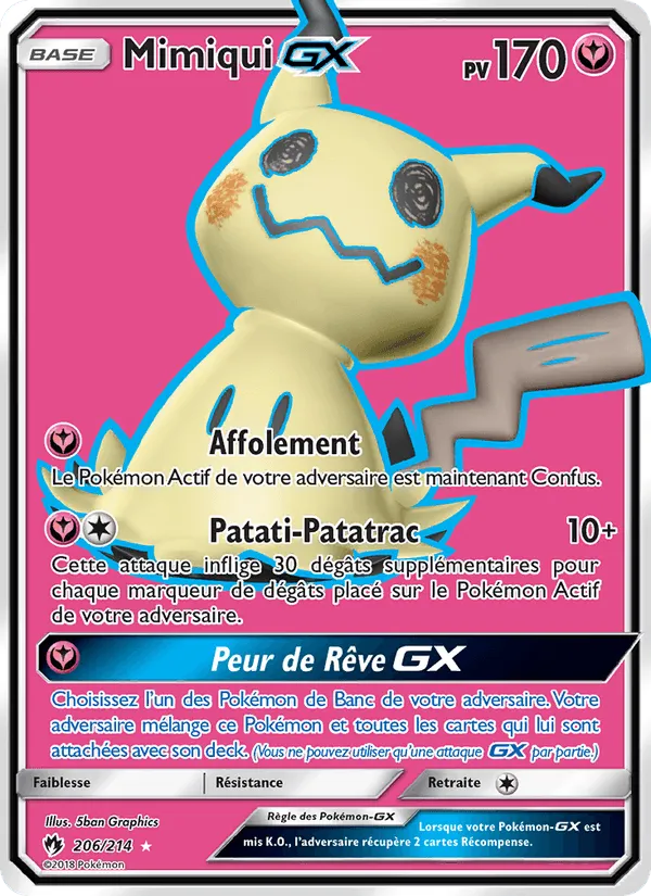 Mimiqui GX · Tonnerre Perdu 206/214
