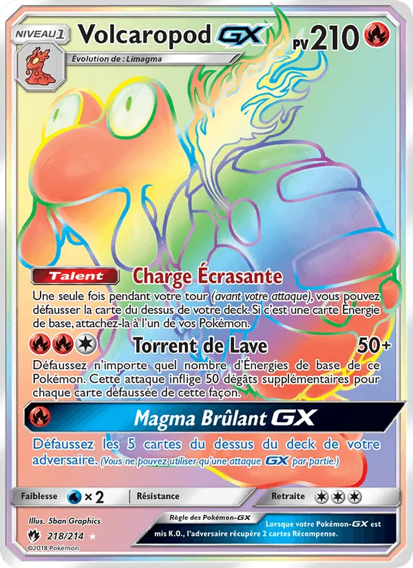 Volcaropod GX · Tonnerre Perdu 218/214