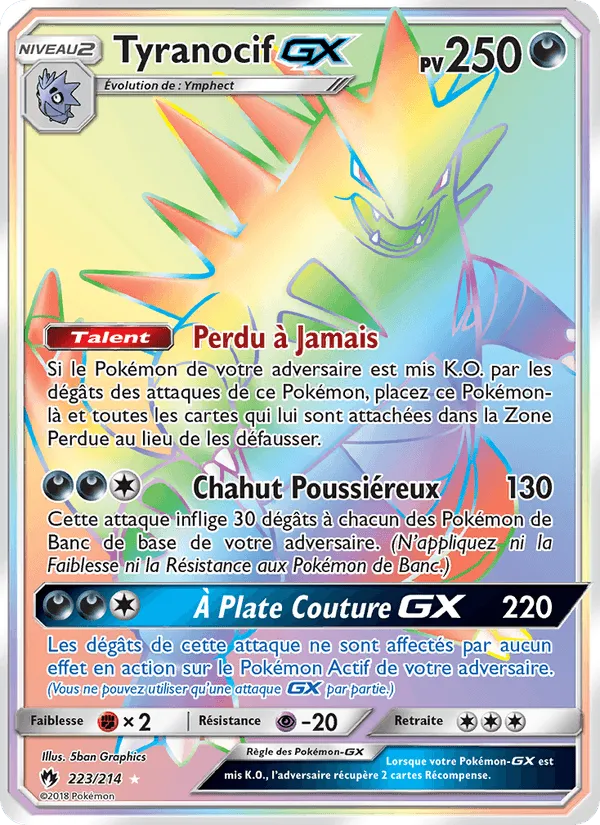 Tyranocif GX · Tonnerre Perdu 223/214