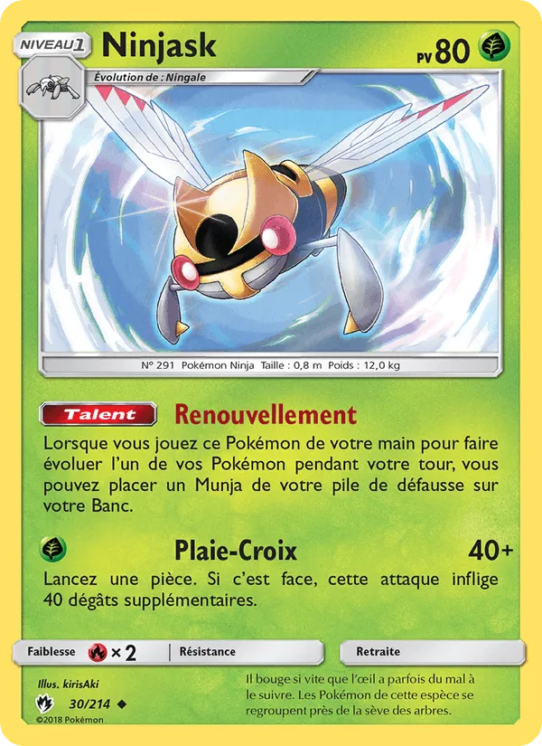 Ninjask · Tonnerre Perdu 30/214