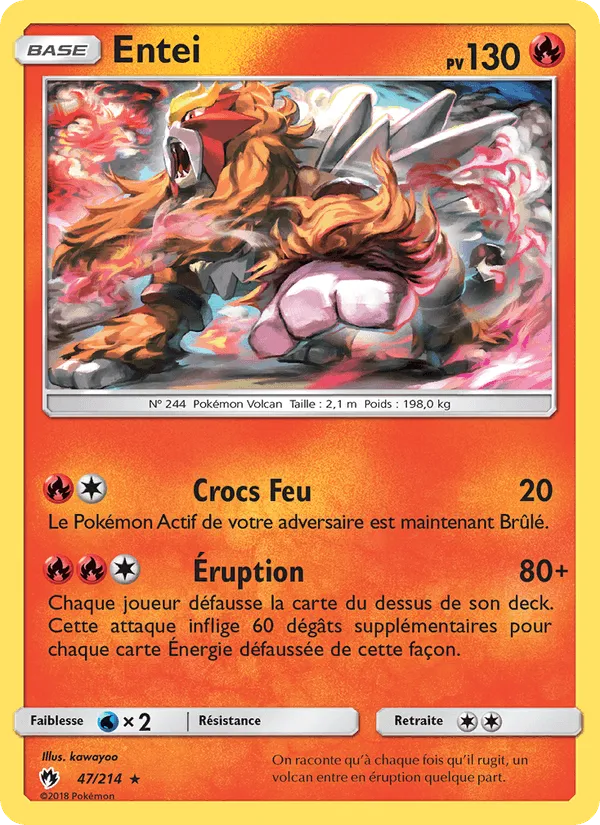 Entei · Tonnerre Perdu 47/214