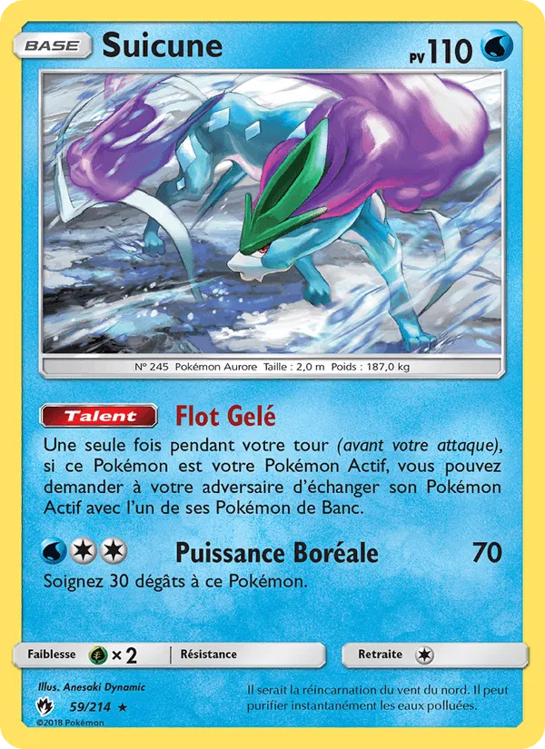 Suicune · Tonnerre Perdu 59/214