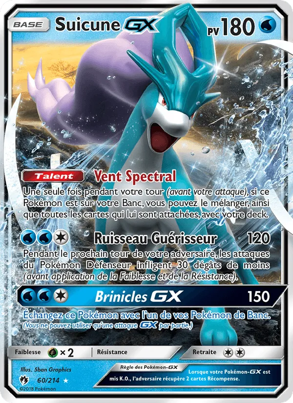 Suicune GX · Tonnerre Perdu 60/214