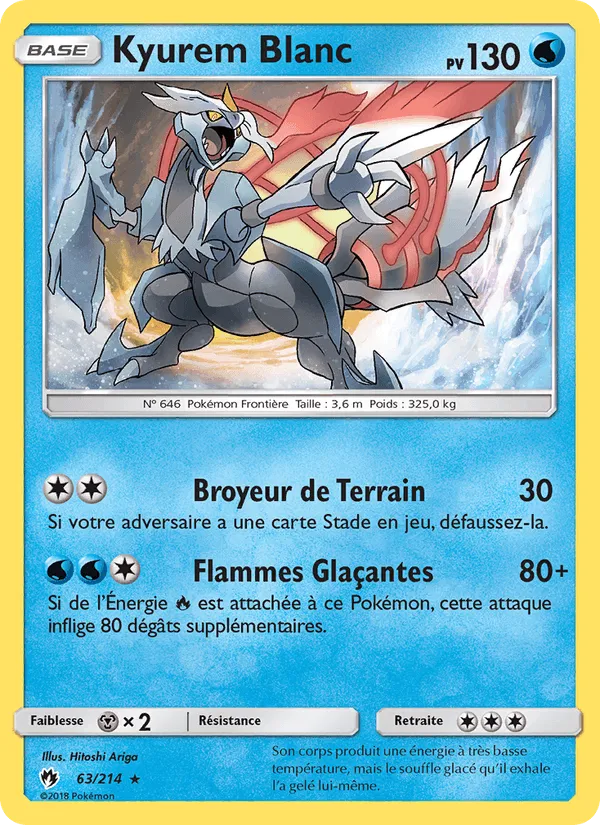 Kyurem Blanc · Tonnerre Perdu 63/214
