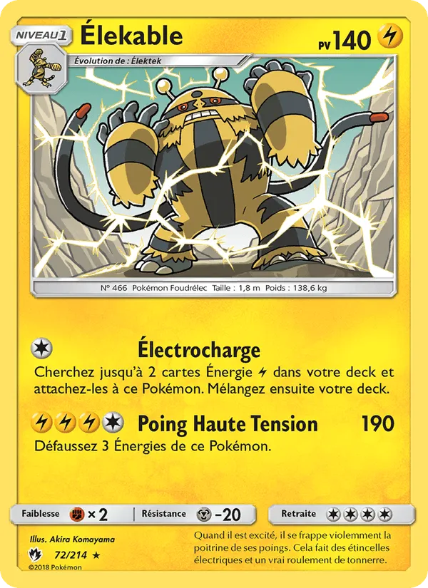 Élekable · Tonnerre Perdu 72/214