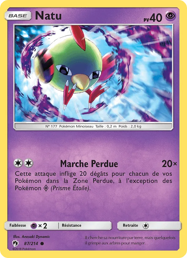 Natu · Tonnerre Perdu 87/214