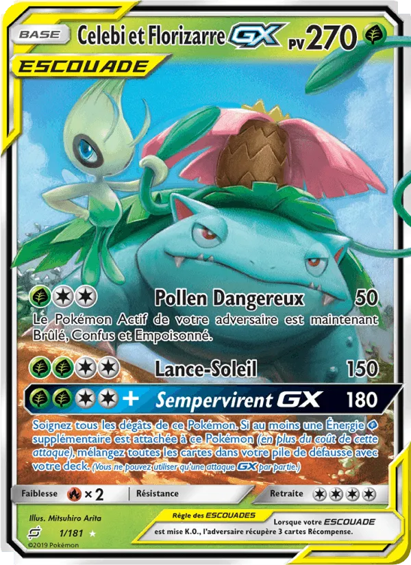 Celebi et Florizarre GX · Duo de Choc 1/181