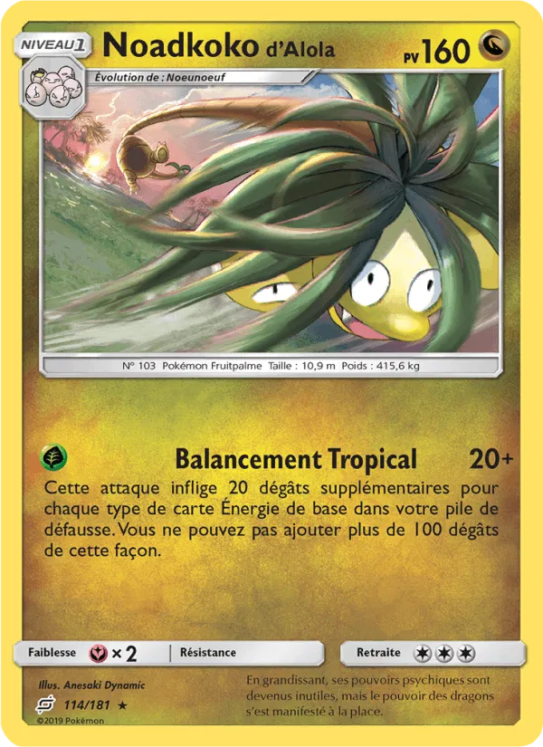 Noadkoko d’Alola · Duo de Choc 114/181