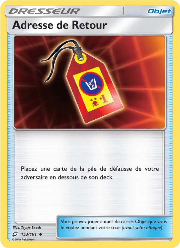 Adresse de Retour · Duo de Choc 153/181
