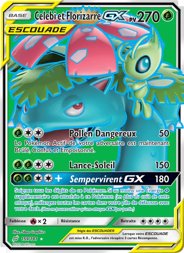 Celebi et Florizarre GX · Duo de Choc 159/181