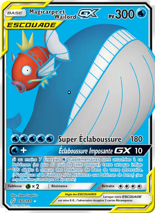 Magicarpe et Wailord GX · Duo de Choc 160/181