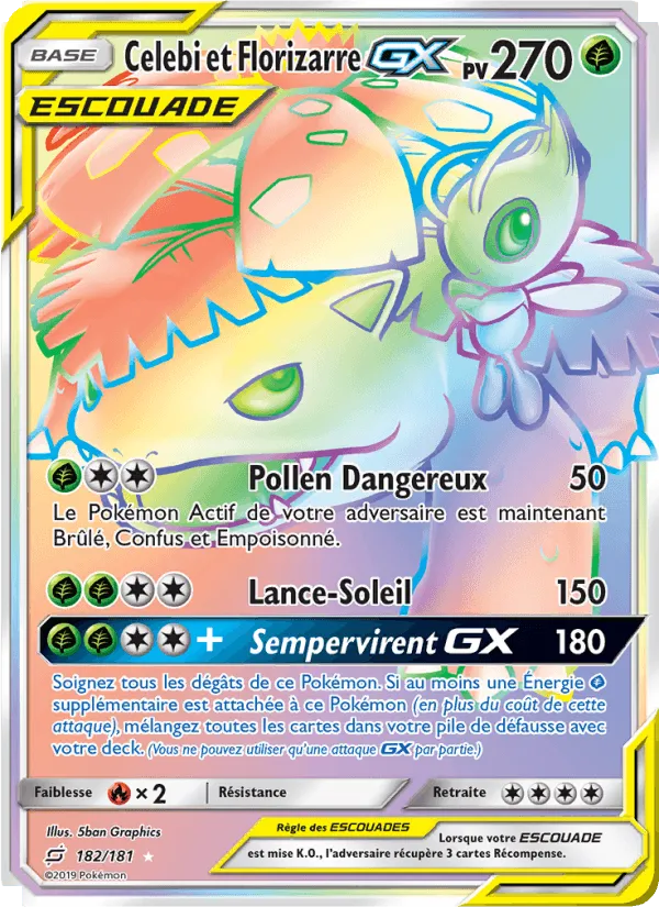 Celebi et Florizarre GX · Duo de Choc 182/181