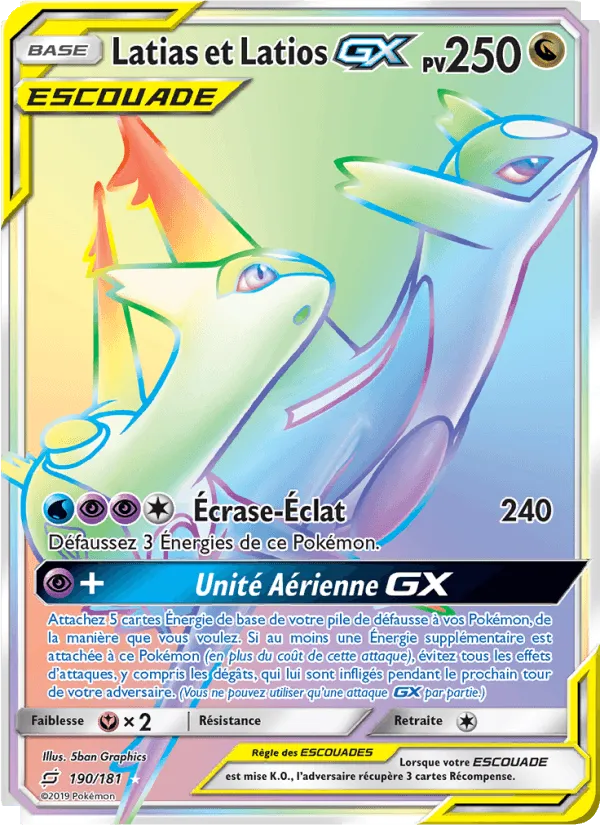 Latias et Latios GX · Duo de Choc 190/181
