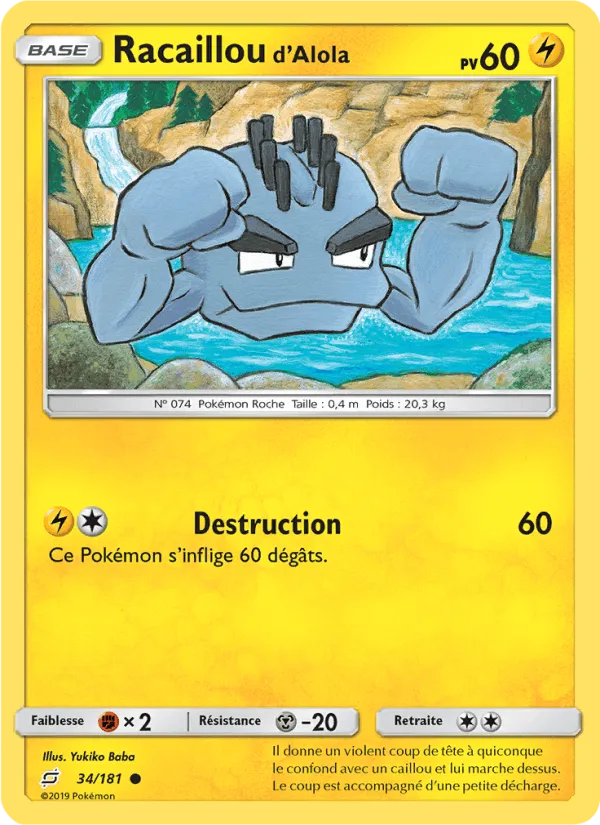 Racaillou d’Alola · Duo de Choc 34/181