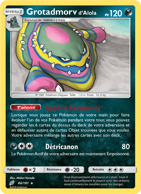Grotadmorv d’Alola · Duo de Choc 84/181