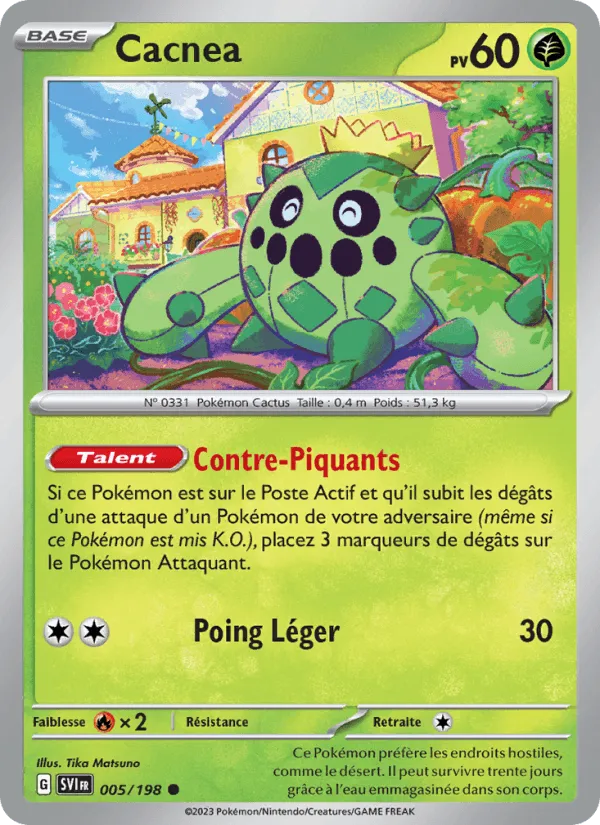 Cacnea · Écarlate et Violet 005/198