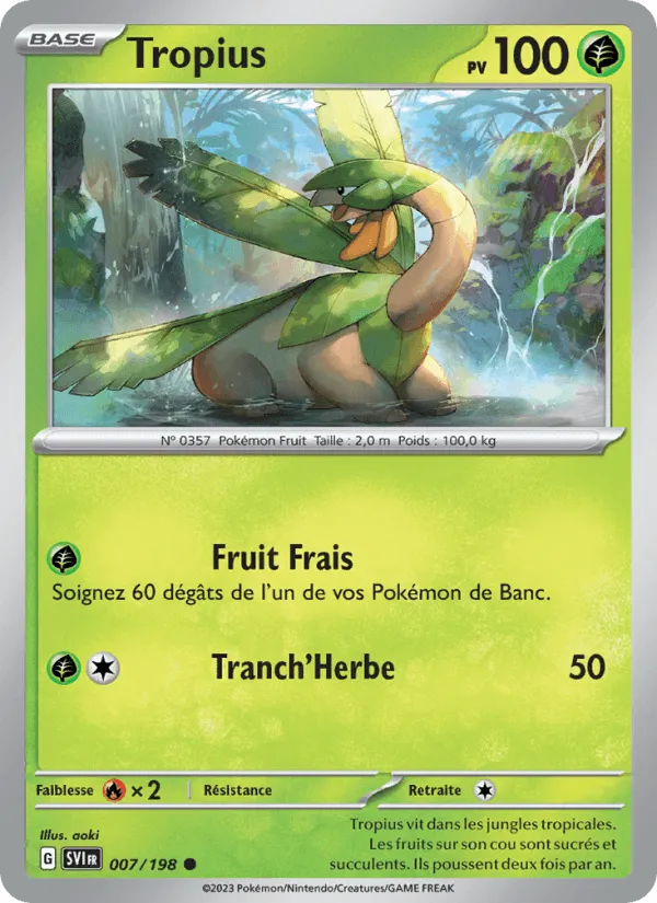 Tropius · Écarlate et Violet 007/198