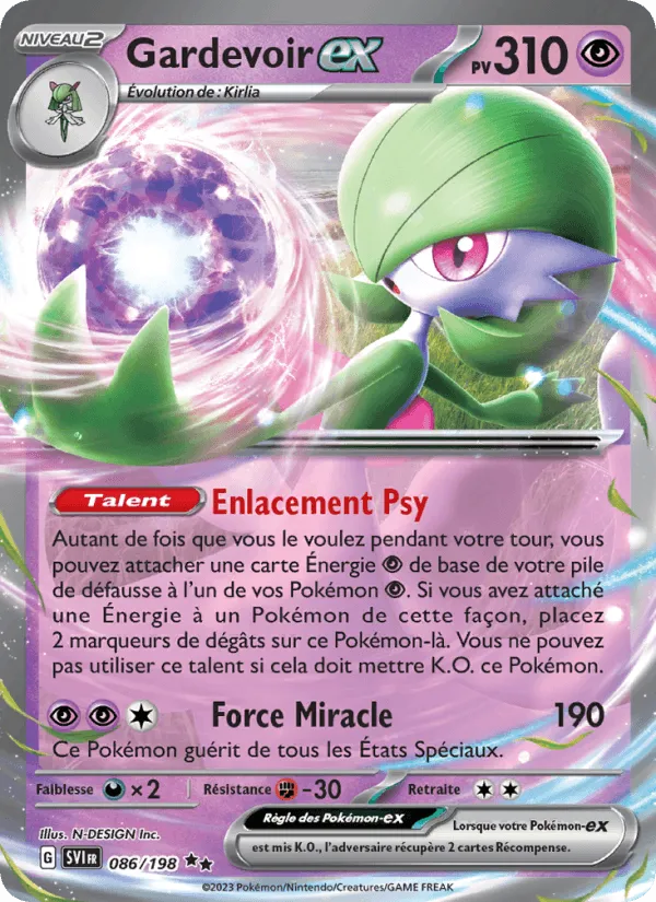 Gardevoir-ex · Écarlate et Violet 086/198