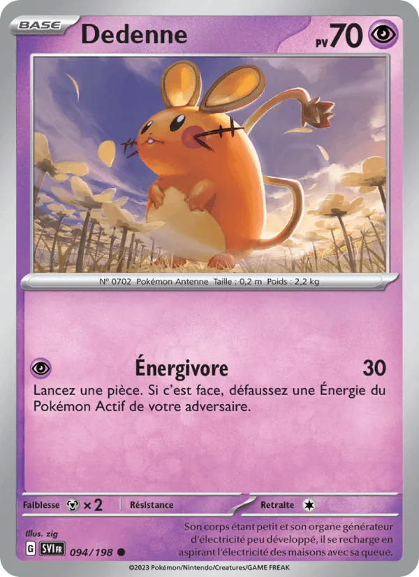 Dedenne · Écarlate et Violet 094/198