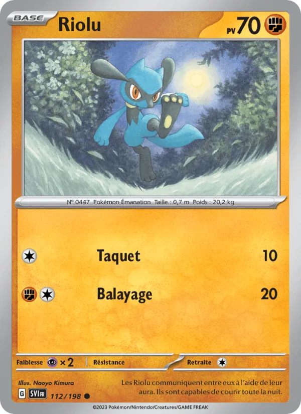 Riolu · Écarlate et Violet 112/198