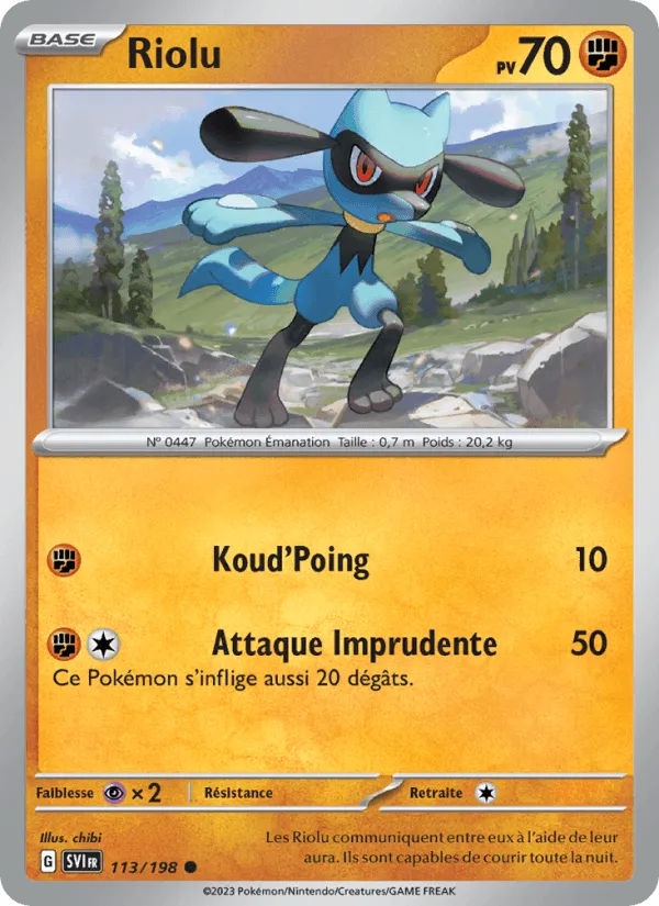 Riolu · Écarlate et Violet 113/198