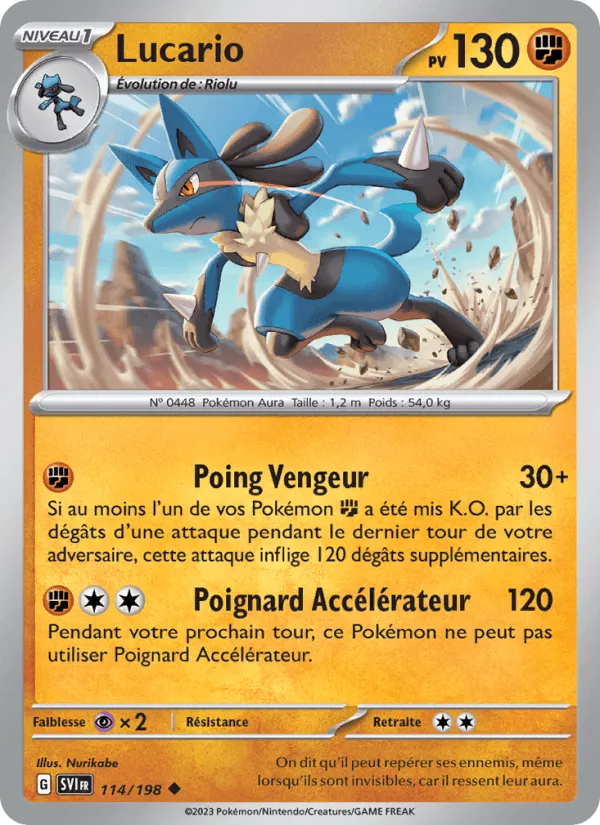 Lucario · Écarlate et Violet 114/198