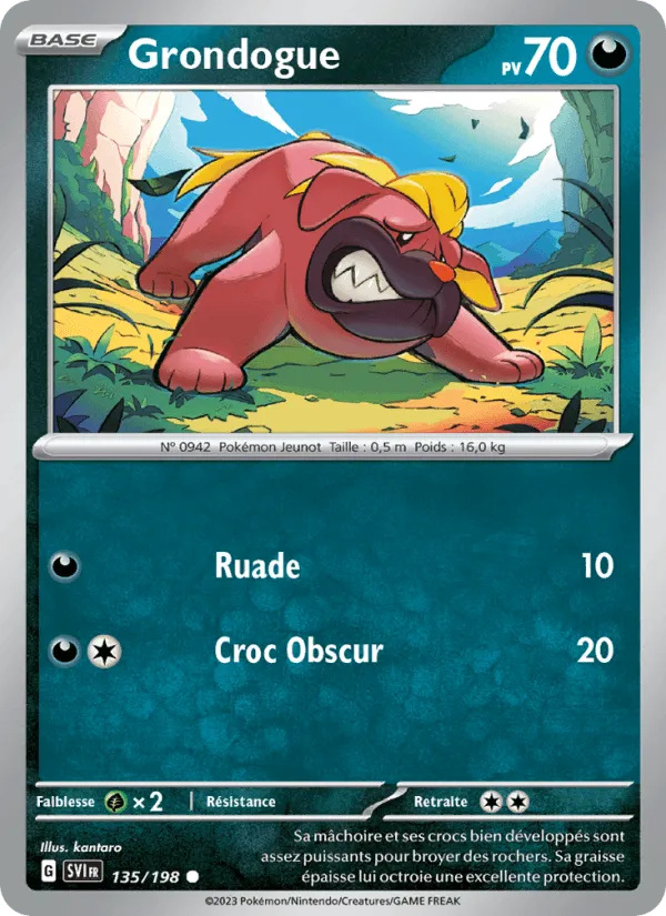 Grondogue · Écarlate et Violet 135/198