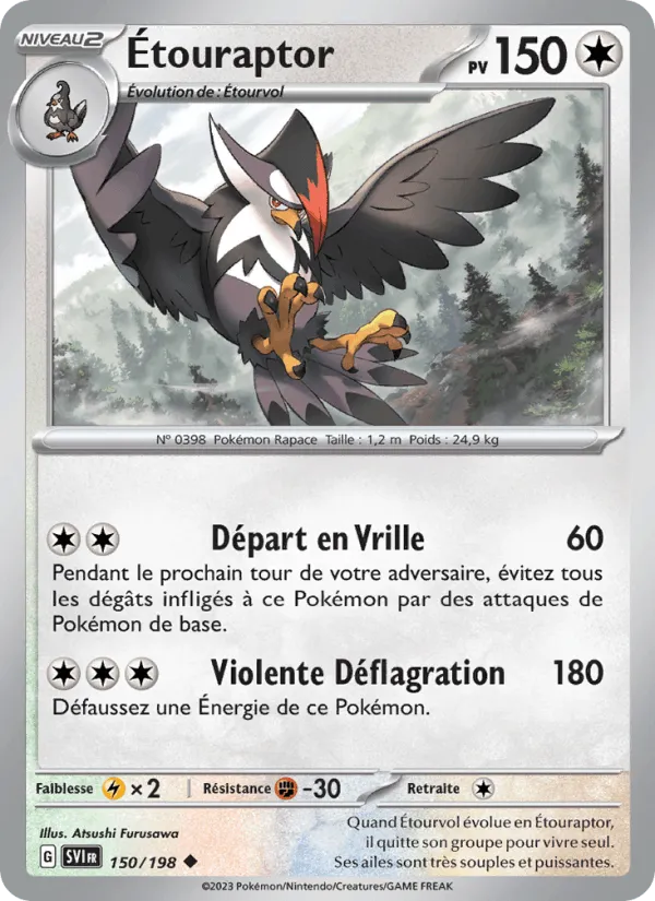 Étouraptor · Écarlate et Violet 150/198
