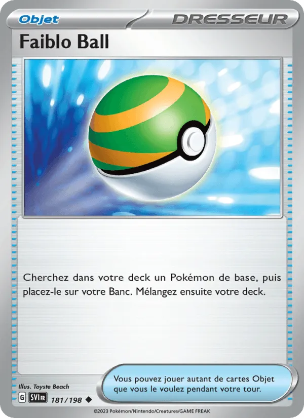 Faiblo Ball · Écarlate et Violet 181/198