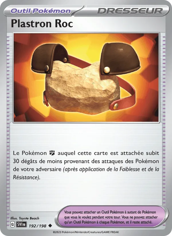 Plastron Roc · Écarlate et Violet 192/198