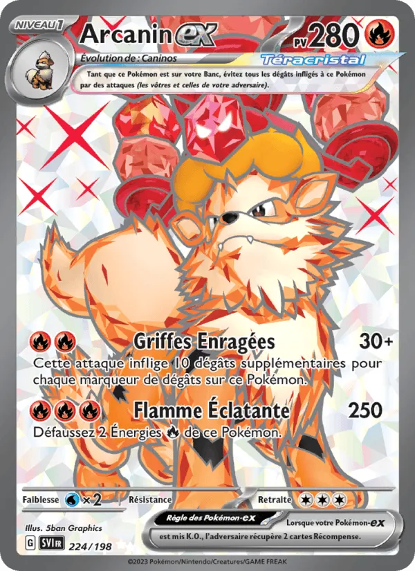 Arcanin-ex · Écarlate et Violet 224/198