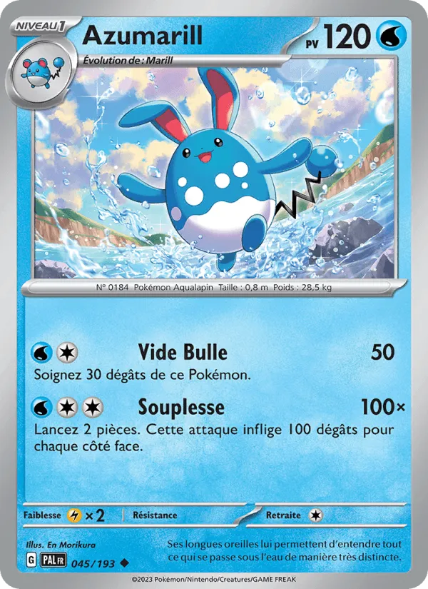 Azumarill · Évolutions à Paldea 045/193