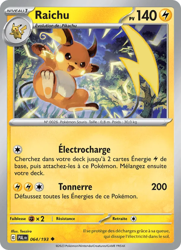 Raichu · Évolutions à Paldea 064/193