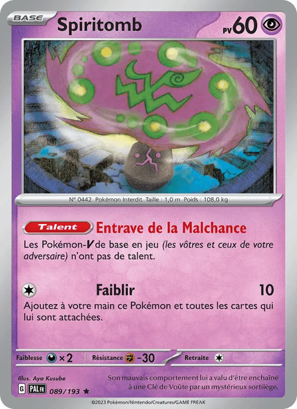 Spiritomb · Évolutions à Paldea 089/193