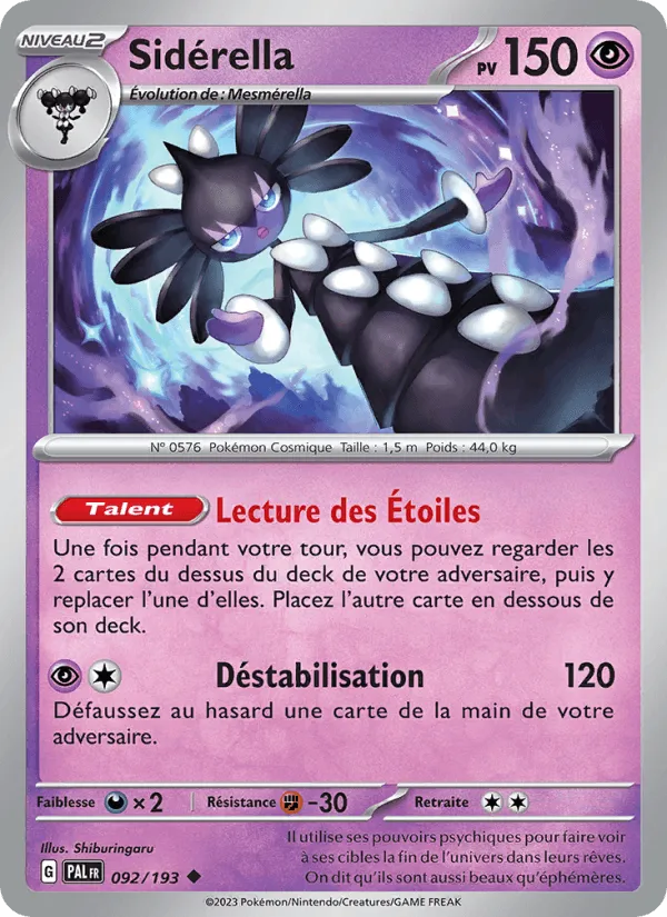Sidérella · Évolutions à Paldea 092/193