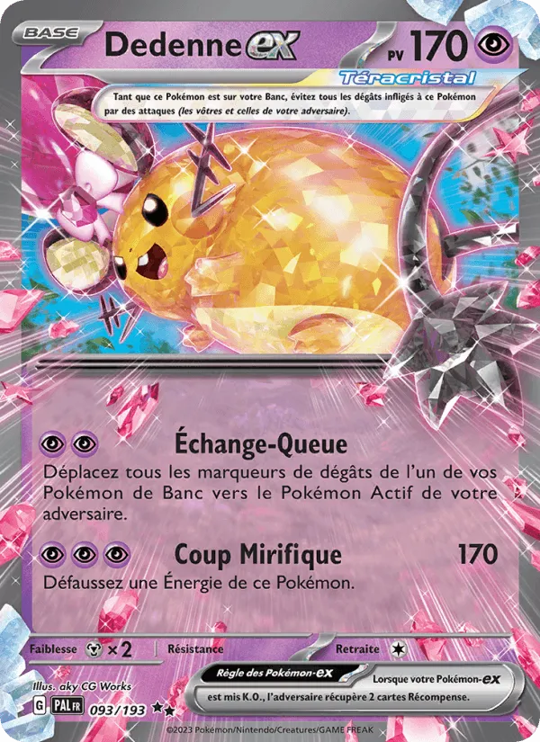 Dedenne-ex · Évolutions à Paldea 093/193