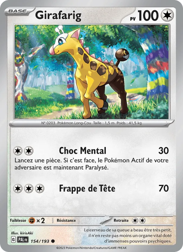 Girafarig · Évolutions à Paldea 154/193