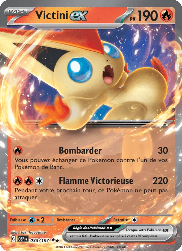 Victini-ex · Flammes Obsidiennes 033/197
