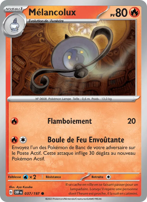 Mélancolux · Flammes Obsidiennes 037/197