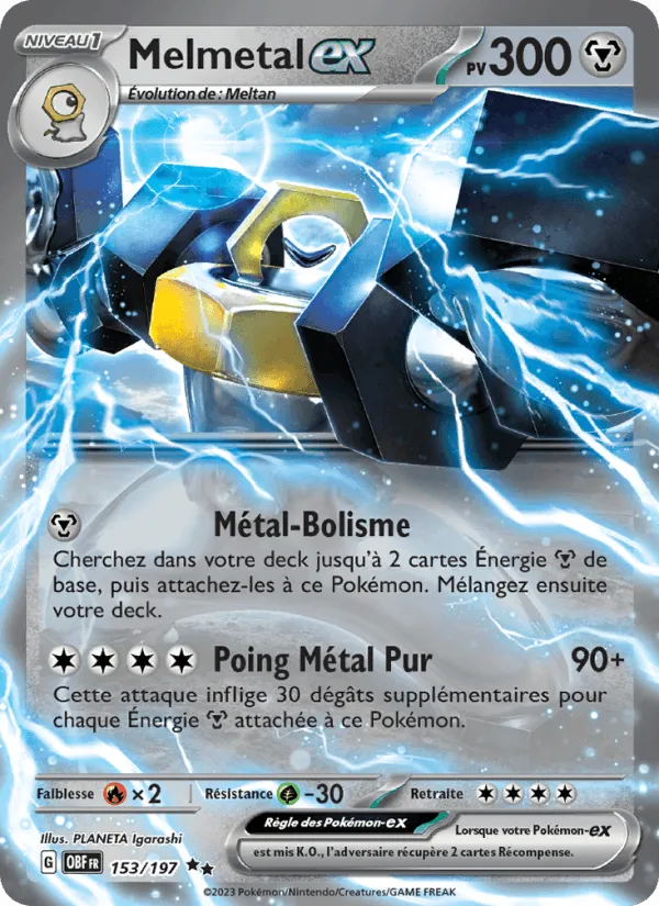 Melmetal-ex · Flammes Obsidiennes 153/197