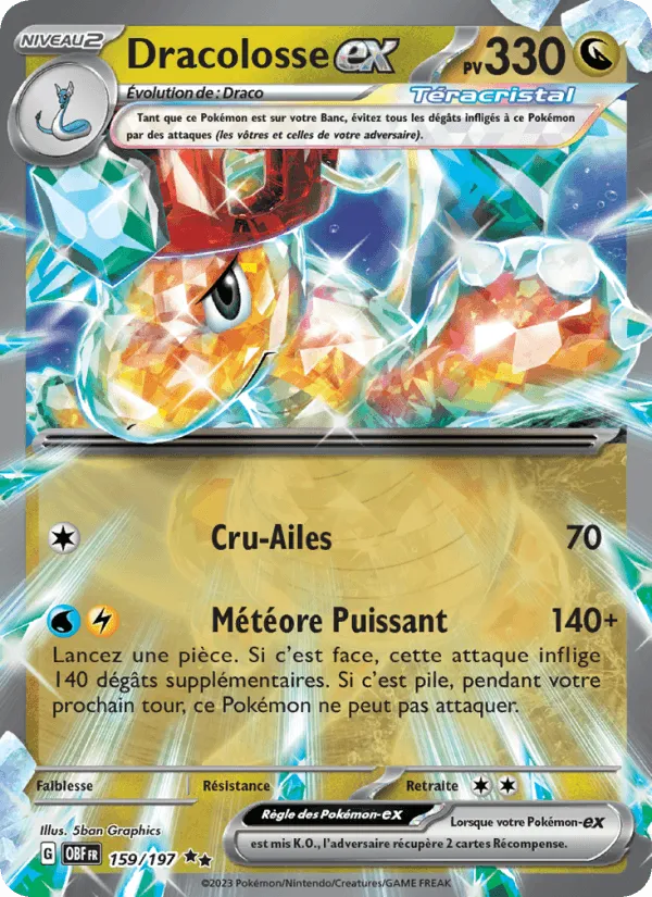 Dracolosse-ex · Flammes Obsidiennes 159/197