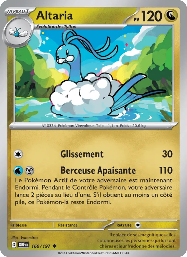 Altaria · Flammes Obsidiennes 160/197